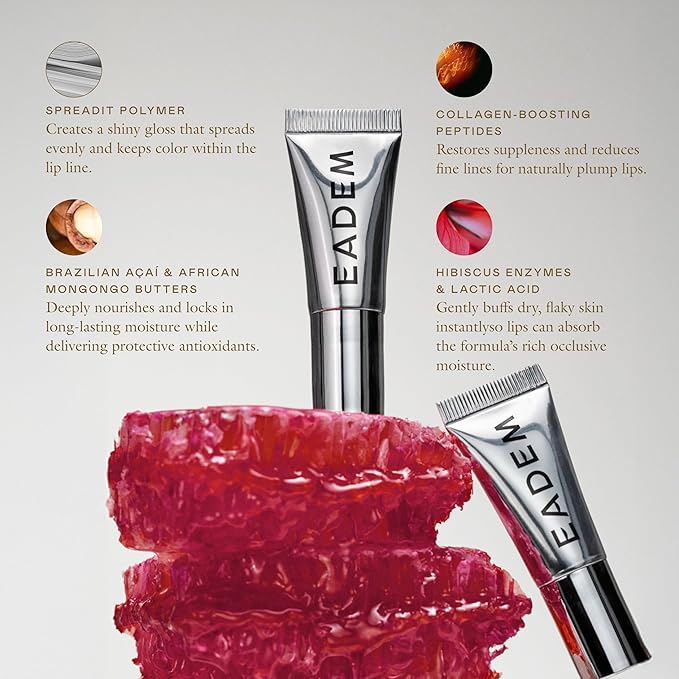 EADEM The Threesome: Three Mini Le Chouchou Lip Softening Balms, Lip Gloss for Women, Lip Plumper & Lip Mask, Overnight Hydrating & Moisturizing Luxury Lip Balm-Velvo Beauty