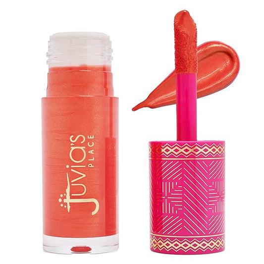 Juvia's Place Blushed Liquid BlushLighter Marigold Glow - Liquid Blush for Cheeks with Luminous Glow, Long-Wearing, Buildable & Highly-Pigmented Makeup Blush, Easy to Blend Liquid Blush-Velvo Beauty