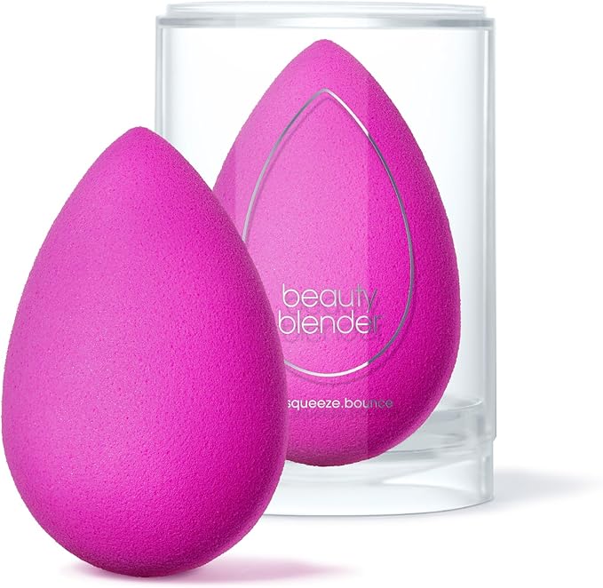Beautyblender® | Electric Violet Beauty Blender Makeup Sponge, Super-Soft Foam Easily Blends Foundations, Powders & Creams, Made in USA, Reusable, Washable, Streak Free Application, Vegan-Velvo Beauty
