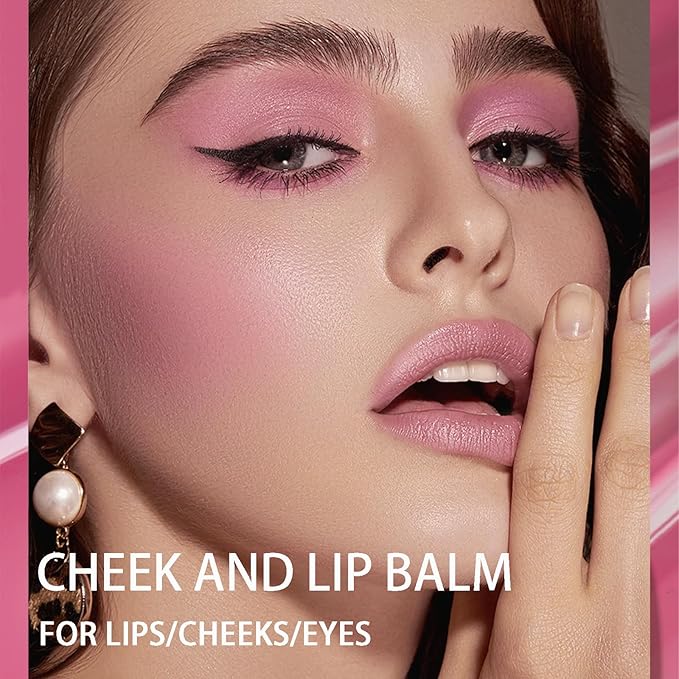 Color Changing Blush,3-in-1 Warm Change Blush,Pink Cream Blush,Transparent Crystal Color Changing Magic Gel,Blush PH Temperature Changing Long Lasting Blendable Natural Finish for All Skin Tone(02)-Velvo Beauty