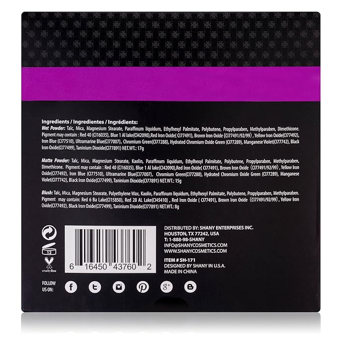 SHANY 'Woke Up Like This' Makeup Kit - Eye Shadows, Blushes, Mascara, and Applicators-Velvo Beauty