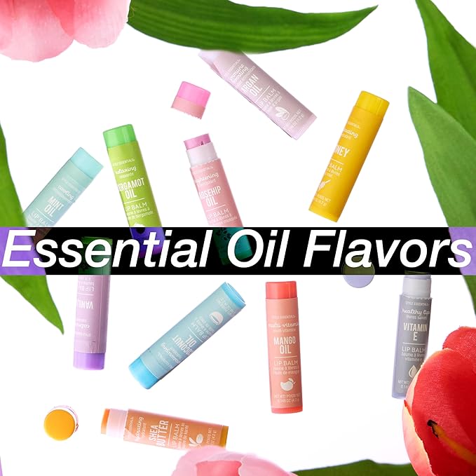 Expressions 10pc Lip Balm Collection -Hydrating Lip Balms Infused- Enriched Lip Balm Set-Velvo Beauty