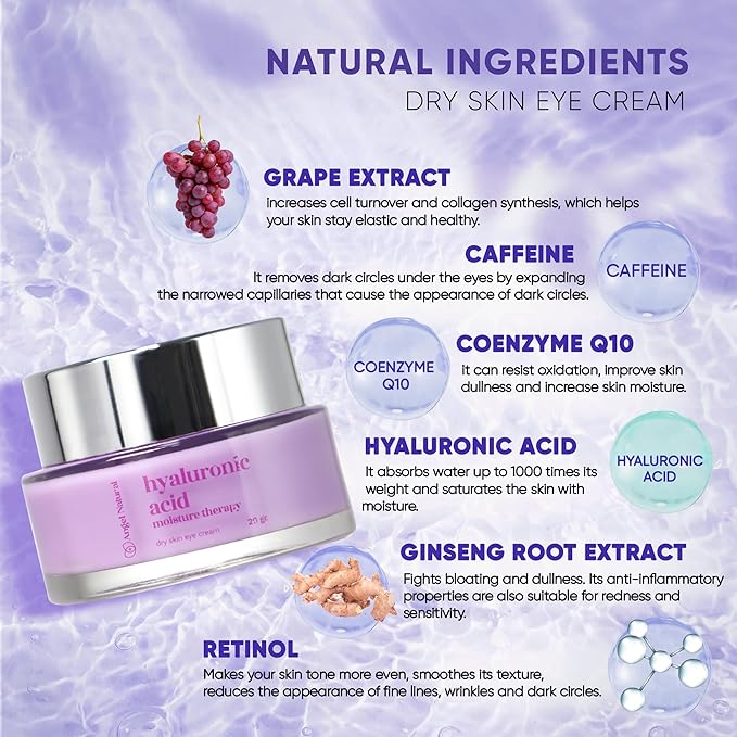 Retinol Under Eye Cream For Dark Circles & Puffiness, Daily Fine Line and Wrinkle Cream, Anti Aging Line Smoothing, Korean Skin Care Treatment for Women and Men 0.7 Fl Oz-Velvo Beauty