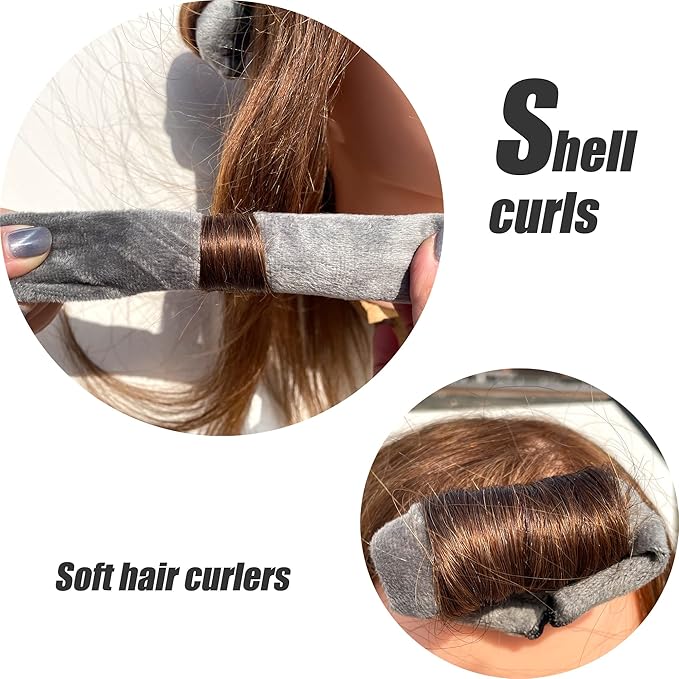 Aimin Hair Rollers Night Sleep Foam Hair Curler Rollers Flexible Soft Pillow Hair Rollers DIY Sponge Hair Styling Rollers Tools set (18 pcs gray) …-Velvo Beauty