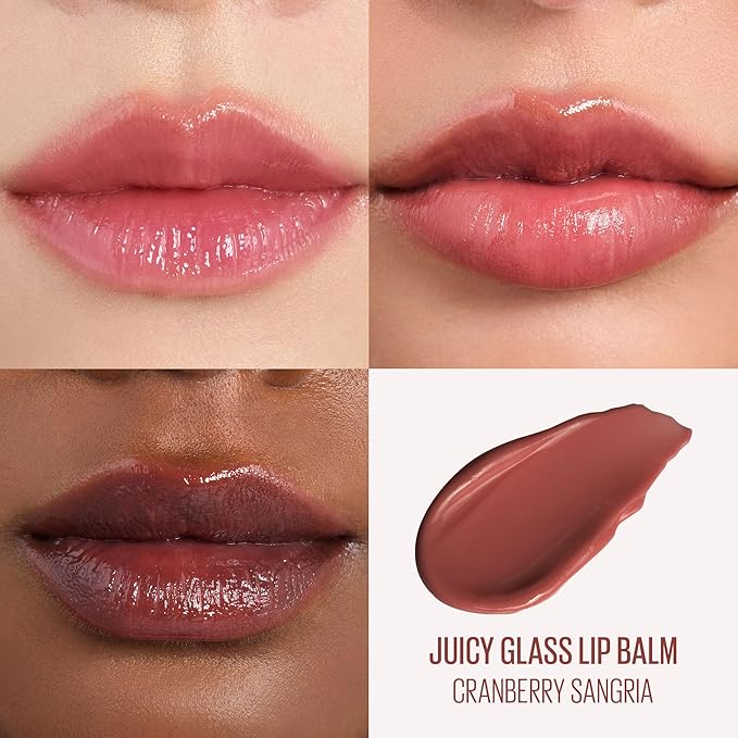 Kaja Juicy Glass Lip Balm | Plumping, Hydrating, Korean Lip Balm, Moisturizing Lip Care, 24hrs Long-lasting Hydration, Nourishing Lip Care | Cranberry Sangria, 0.15 oz.-Velvo Beauty