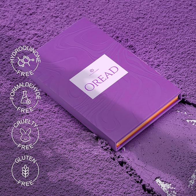 Color Nymph Makeup Kit for Women, All In One Notebook Makeup Palette Set With Mirror for Girls Includes 24 C Eyeshadow Palette,Lipgloss,Face Powder,Blushes (Purple)-Velvo Beauty