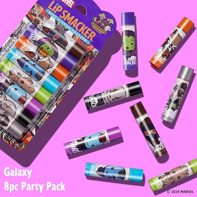 Lip Smacker Marvel, Guardians of the Galaxy, party pack, lip balm for kids - Guardians of the Galaxy-Velvo Beauty