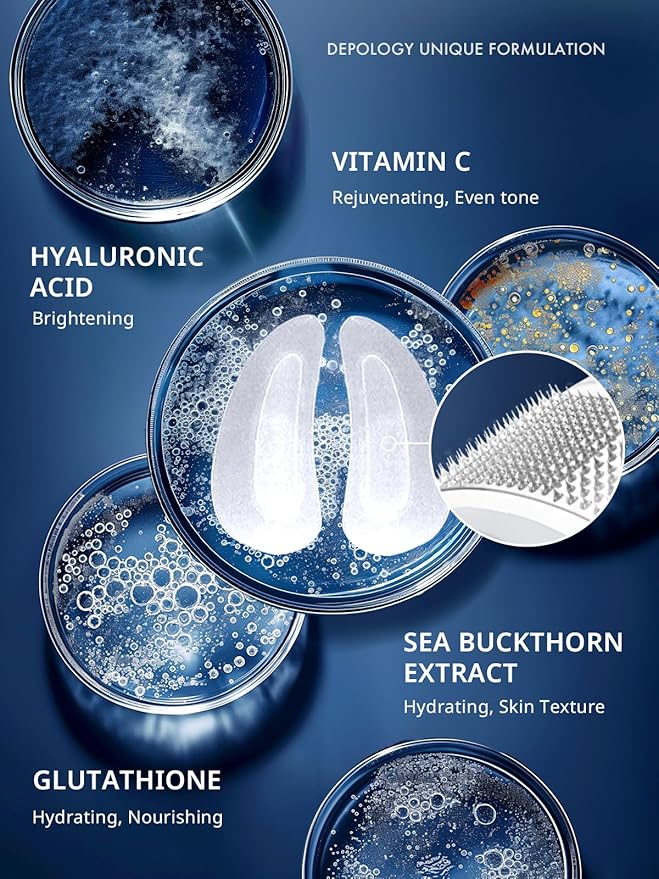 depology Deepcare+ Serum-Infused Micro Dart Patche | 4 Pairs Eye Mask | Under Eye Patches for Wrinkles | Fine Lines | Hydrating Eye Mask with Peptides | Amino Acids | and Synthesized Molecules-Velvo Beauty