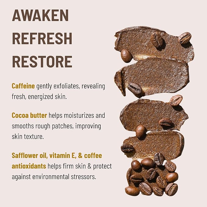 Cocoon Dak Lak Face Polish, Body Polish & Body Butter Combo. 100% Vegan Exfoliating Scrub for Smooth & Glowing Skins | Reduce Stretch Marks, Acne & Cellulite | Gift for Coffee Lovers (6.76 fl oz each)-Velvo Beauty