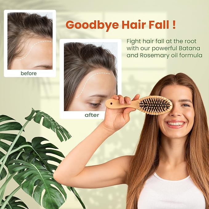 Natural Riches Rosemary & Batana Hair Oil (8 fl oz) | Revitalizing and Strengthening Hair Treatment for Fuller, Healthier-Looking Hair | Paraben Free | Suitable for All Hair Types-Velvo Beauty