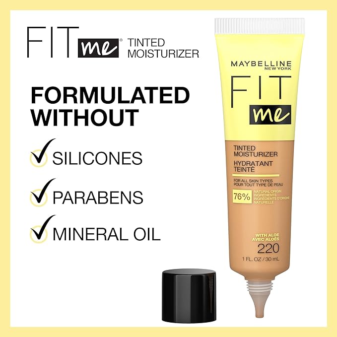 Maybelline New York Maybelline Fit Me Tinted Moisturizer, 355, 1 Fl. Ounce ., 355, 1 fluid_ounces (Pack of 2)-Velvo Beauty