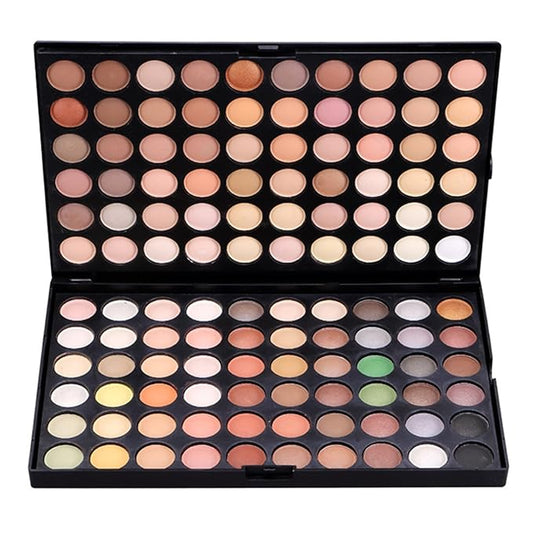 Pro 120 Colors Shimmer and Matte Eyeshadow Palette Glittering Eye Shadow Makeup Palette Eyes Cosmetic Contouring Kit #4 - Ideal for Professional and Daily Use-Velvo Beauty