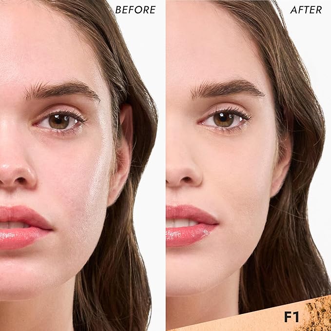 COVER FX Pressed Mineral Foundation - Shade F1 - Weightless Powder Foundation - Buildable Light to Full Coverage - Matte Finish - All Skin Types-Velvo Beauty