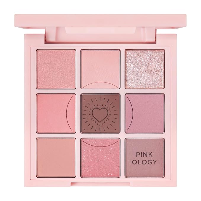 HOLIKA HOLIKA My Fave Mood Eye Palette 03 Pinkology | 9 Shade, Cool tones, Soft Eye Shadow, KBeauty Pink Eye Makeup, Daily, High Pigment, Smooth, Matte, Shimmer finishes-Velvo Beauty