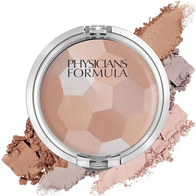 Physicians Formula Setting Powder Palette Multi-Colored Pressed Finishing Powder Translucent & Super BB Cream All in 1 Beauty Balm Foundation Cream SPF 30, Light-Velvo Beauty