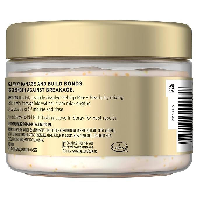 Pantene Miracle Rescue Hair Mask, Intensive Bond Repair with Melting Pro-V Pearls, Melts Away Damage, Builds Bonds, Strengthens Against Damage, Deep Conditioning for Dry Damaged Hair, 10.1 fl oz-Velvo Beauty