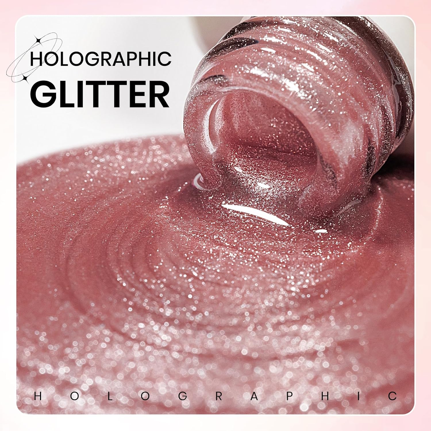 Pink Cat Eye Gel Nail Polish, Holographic Magnetic Gel Nail Polish Glitter Shimmer Effect with Magnet Soak Off U V Salon DIY at Home, 0.5 OZ-Velvo Beauty