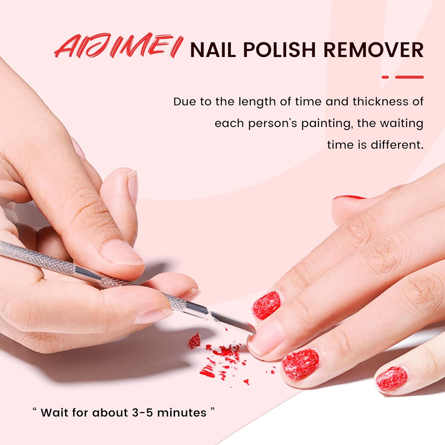 AIJIMEI Nail Polish Remover Kit, 4 Fl Oz Nail Polish Remover for Soak Off Gel Nail Polish Acrylic Nails Dipping powder Remover for Home DIY or Nail Salon-Velvo Beauty