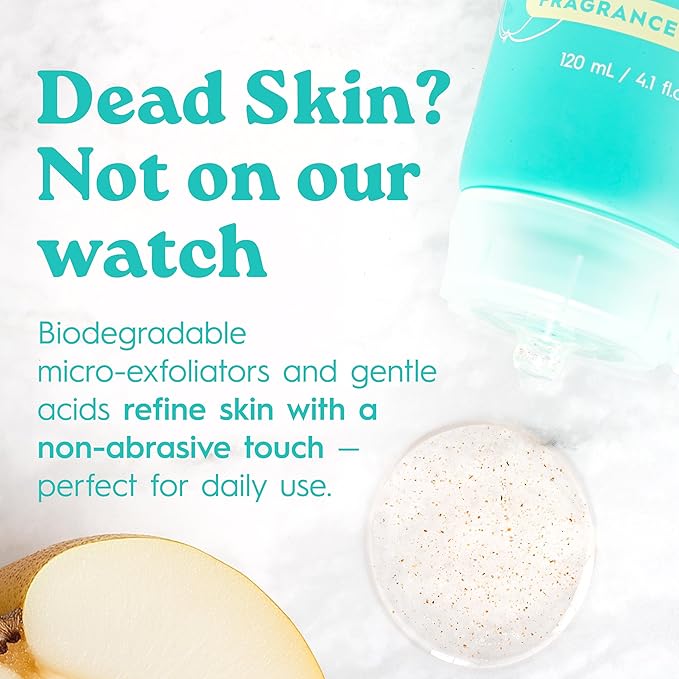 Tree To Tub Exfoliating Face Wash - Gentle Facial Exfoliator & Face Scrub w/Salicylic Acid for Glowing Skin - Non-Irritating Exfoliant to Remove Buildup & Refine Texture - For All Skin Types-Velvo Beauty