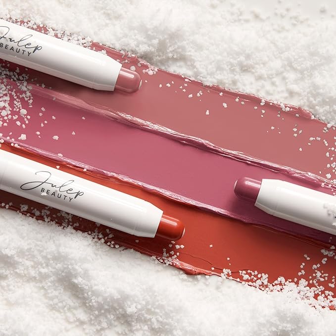 Julep It's Balm: Tinted Lip Balm + Buildable Lip Color Trio - Vintage Mauve, 90s Neutral, Canyon Rose - Natural Gloss Finish - Hydrating Vitamin E Core - Vegan-Velvo Beauty