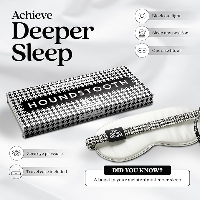 Pure Silk Sleep Mask [100% 6A Mulberry Silk, 22 Momme] Light Blocking Travel Essentials. Eye Masks for Sleeping. Black Oeko-Tex Blindfold. Eye Covers for Men & Women-Velvo Beauty