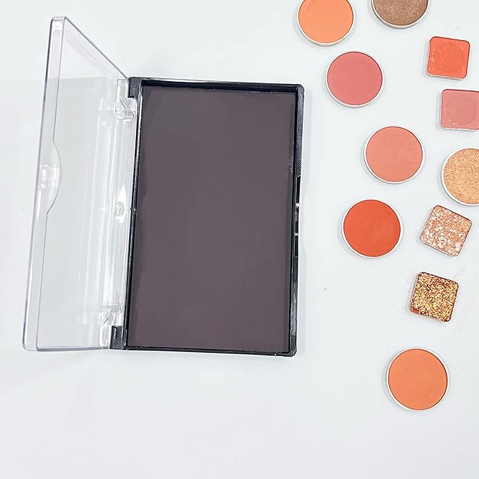 Small Size Empty Magnetic Clear Eyeshadow Light Weight Makeup Palette- Traveling, Depotting palette 4.76 x 3.11-Velvo Beauty