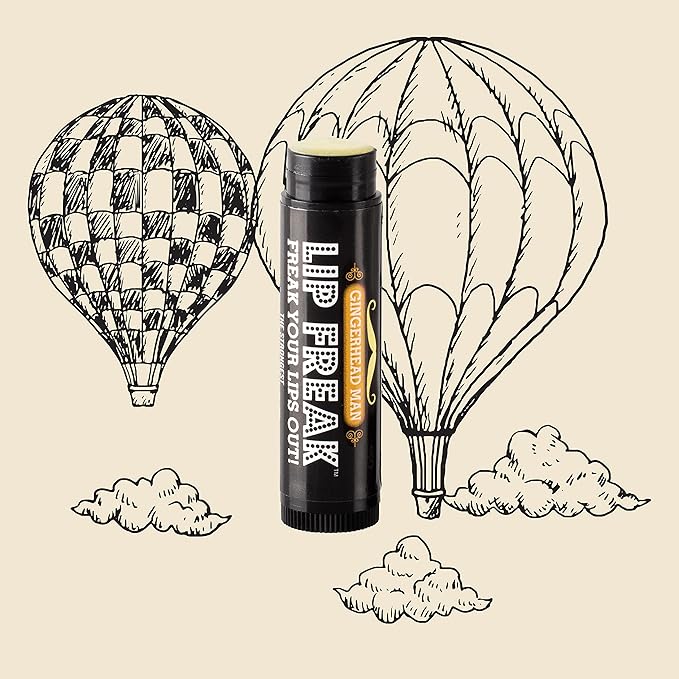 Doctor Lip Bang's BUZZING Lip Balm | Lip Freak | 100% All Natural | Cruelty Free | Flavoured Lip Freak (GingerHead Man)-Velvo Beauty