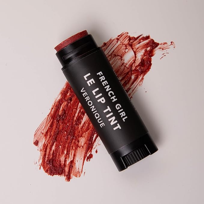 French Girl Le Lip Tint - Moisturizing & Hydrating Lip Balm for Sheer, Buildable Coverage & Shine, Clean Formula, Organic Ingredients, Vegan & Cruelty-Free-Velvo Beauty