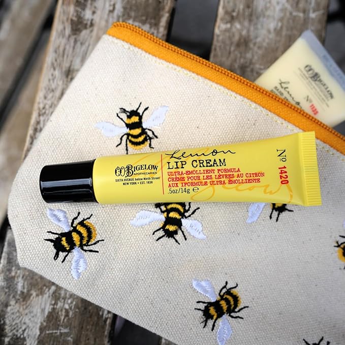 C.O. Bigelow Lemon Lip Cream Trio, Ultra-Emollient Formula with Shea Butter, 0.5 oz / 14g each, pack of 3-Velvo Beauty