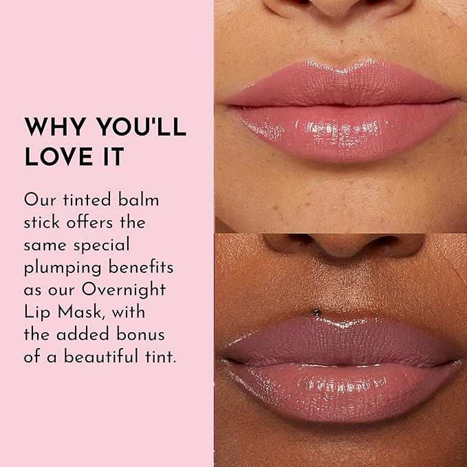 Lawless Forget the Filler Lip Plumping Line Smoothing Tinted Balm - Posey - Premium Tinted Lip Balm with Natural Ingredients to Plump and Smooth Lips for a Firmer, Fuller Look - 0.09 oz-Velvo Beauty