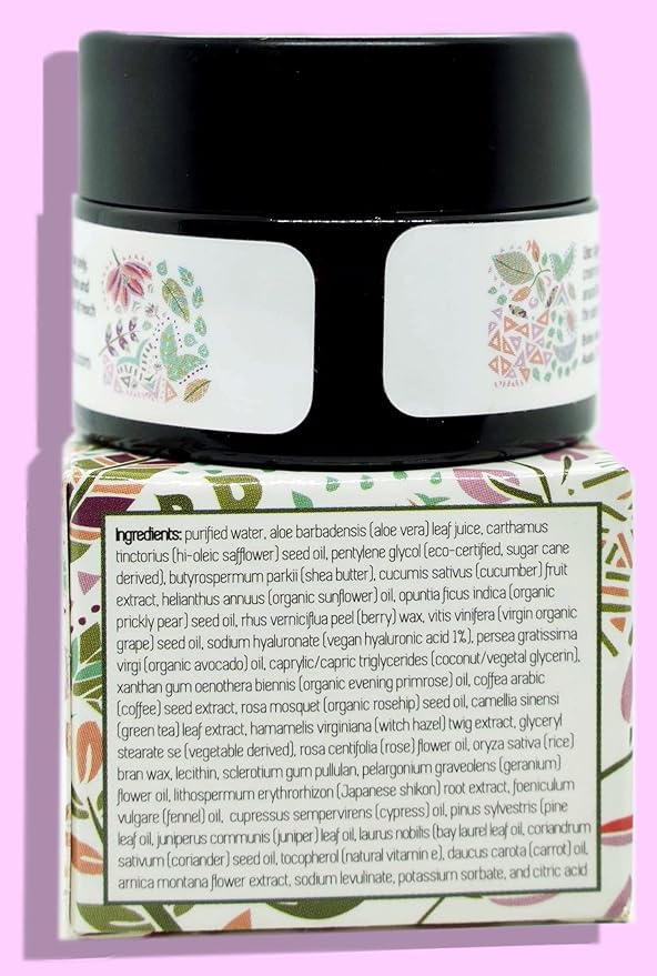 Wild Rose Renewal Eye Cream, Under Eye Cream, Natural Eye Cream for dark circles and fine lines, Green Beauty Product for under Eye area, Natural Skin Care .55 FL OZ (16.26ml)-Velvo Beauty