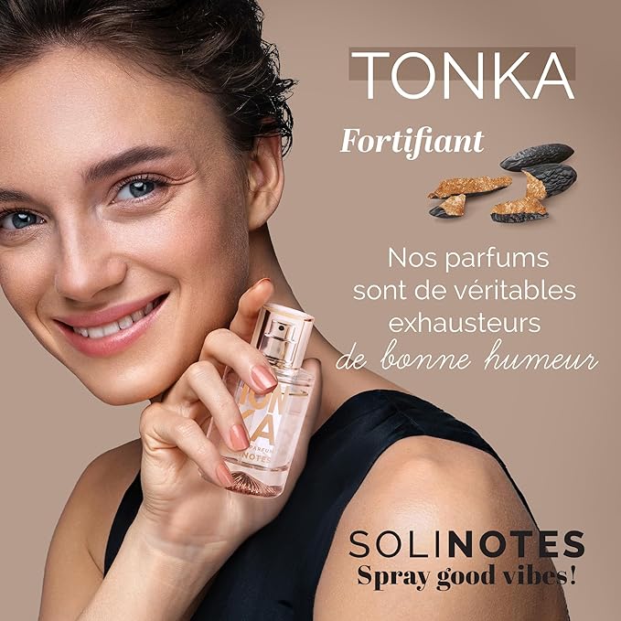 Solinotes Tonka Perfume for Women & Men, 1.7 Fl Oz/ 50 ML Eau De Parfum, Delicate Floral and Soothing Scent with Premium Ingredients - Clean Perfume, Cruelty Free, Vegan, Made in France-Velvo Beauty