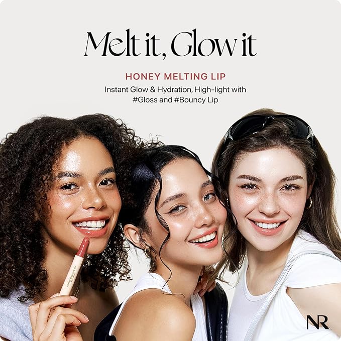 Nature Republic HONEY MELTING LIP (05 PLUM) SOFT LIP STICK, Hydrating Gloss, Moisturizing balms, Sheer tint, Shine & Glowy Finish, korean make up-Velvo Beauty