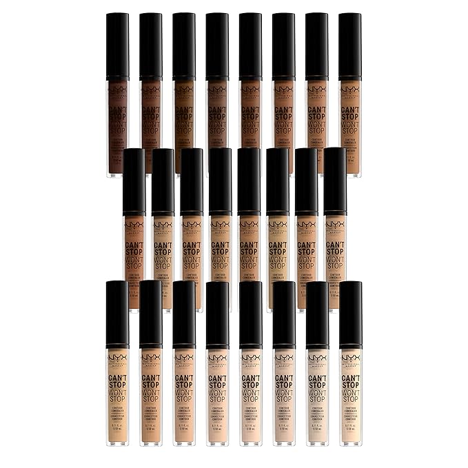 NYX PROFESSIONAL MAKEUP Can't Stop Won't Stop Contour Concealer, 24h Full Coverage Matte Finish - Natural-Velvo Beauty