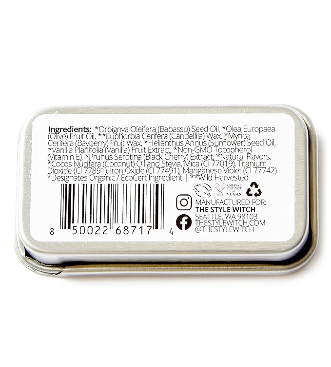 Cherry Blossom Lip Balm, Batch #18, Organic Ingredients, Vegan, Cruelty Free-Velvo Beauty