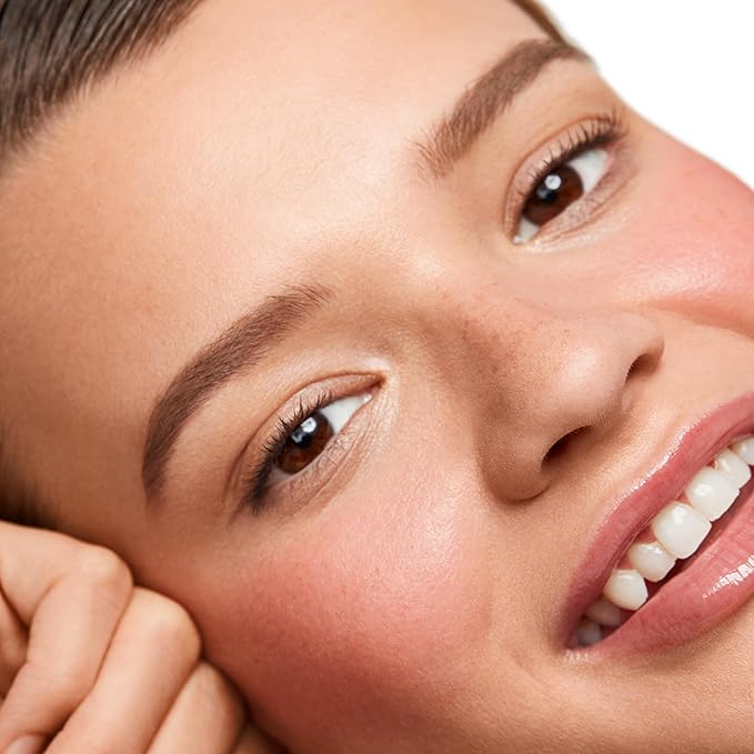 Saie Dew Blush - Lightweight Liquid Blush with a Blendable + Buildable Cream Finish - Dewy Cheek Tint with Doe Foot Wand Makeup Applicator - Neutral Pink Blush - Sweetie (.40 oz)-Velvo Beauty