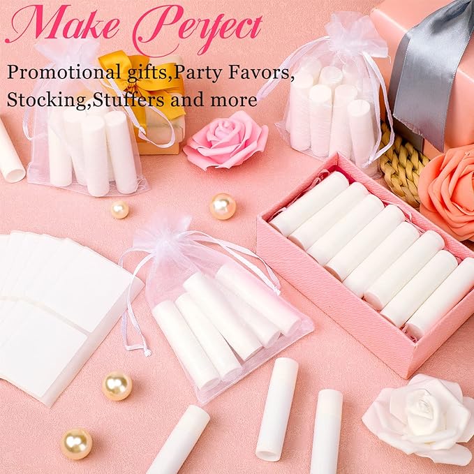 Demissle 150 Pcs Unlabeled Lip Balm Bulk Chapped Stick Blank Mini Lip Balm Gifts Moisturizing Lip Balms Favors for Women Homeless Wedding Bridal Shower Favors Baby Shower Guests Favors(Honey)-Velvo Beauty