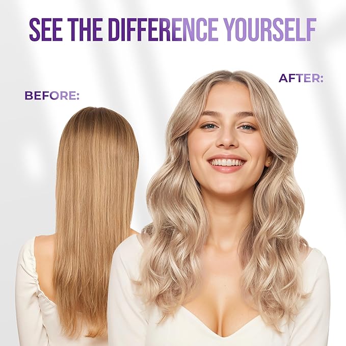 SUNATORIA New Keratin Purple Hair Mask- Blonde Hair Purple Toner - Repair & Nourishment Treatment For Bleached, Brassy Hair - Blue Hair Mask, No Yellow Tones - Deep Conditioner For Color Treated Locks-Velvo Beauty