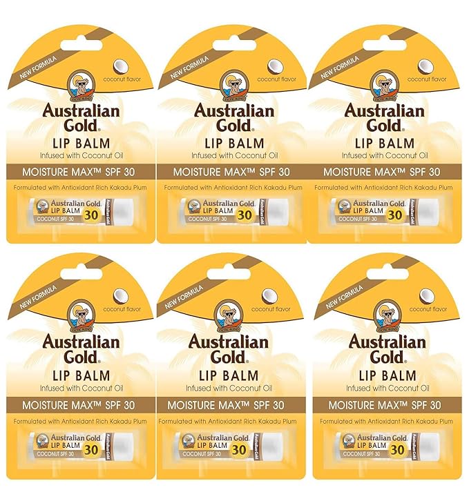 6 Pack SPF 30 Lip Balm Sunscreen with Antioxidants-Velvo Beauty