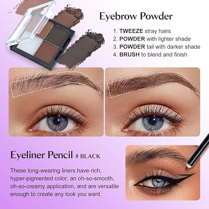 Color Nymph All in one Makeup Kit For Girls Teens, Makeup Set 4 Trays Spacious Space Train Case for Beginner with Eyeshadow Highlighter Lipgloss Blush Contour Concealer Brush Eyeliner Lipbalm-Velvo Beauty