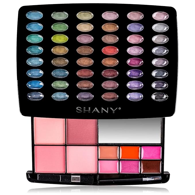 SHANY Glamour Girl Makeup Kit Eyeshadow Palette with Eyeshadows, Blushes, Lipstick Lip-gloss, Makeup Mirror, Makeup applicators, Premium Gift Packaging - Vintage-Velvo Beauty