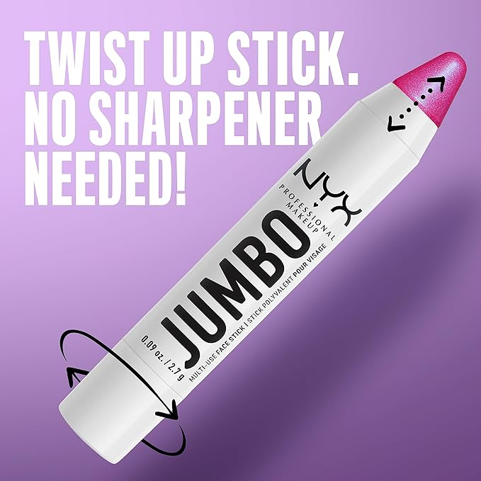 NYX PROFESSIONAL MAKEUP, Jumbo Multi-Use Face Highlighter Stick - Blueberry Muffin-Velvo Beauty