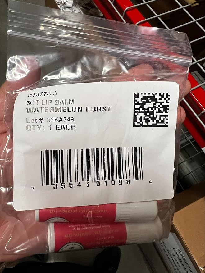 Dionis Goat Milk Skincare Watermelon Holiday Lip Balm Gift Set - Beeswax, Shea Butter & Coconut Oil Lip Care Products Made in The USA - Cruelty Free Lip Moisturizer For Chapped Lips, 0.28oz 3 Pack-Velvo Beauty