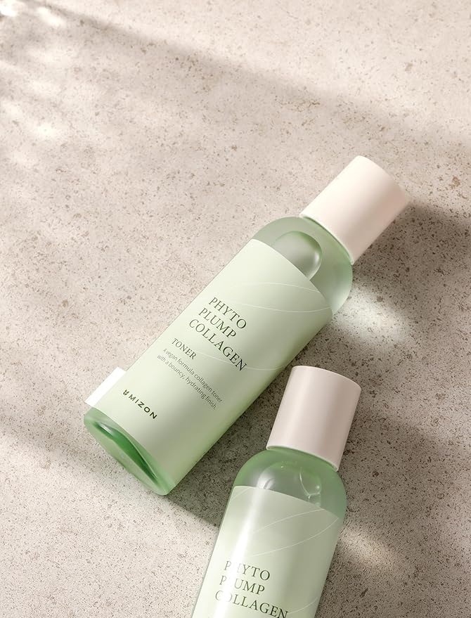 MIZON Special Edition Gift Set - Phyto Collagen Line Toner (5.07oz) + Serum (1.01oz)+ Day Cream (1.69oz) Vegan Collagen, Skincare Set, Vegan Kit-Velvo Beauty