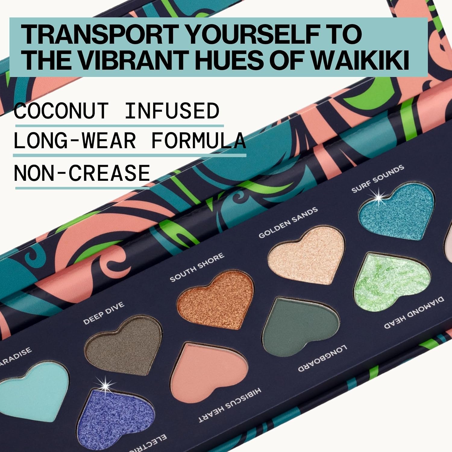 Pacifica Eyeshadow Palette – Waikiki Mineral Eyeshadow, Blendable Shimmer & Matte Shades w/Velvet Matte, Shimmer & Metallic, Cocoa Butter Infused, Talc-Free, Vegan & Cruelty-Free, 0.24 oz 10 Shades-Velvo Beauty