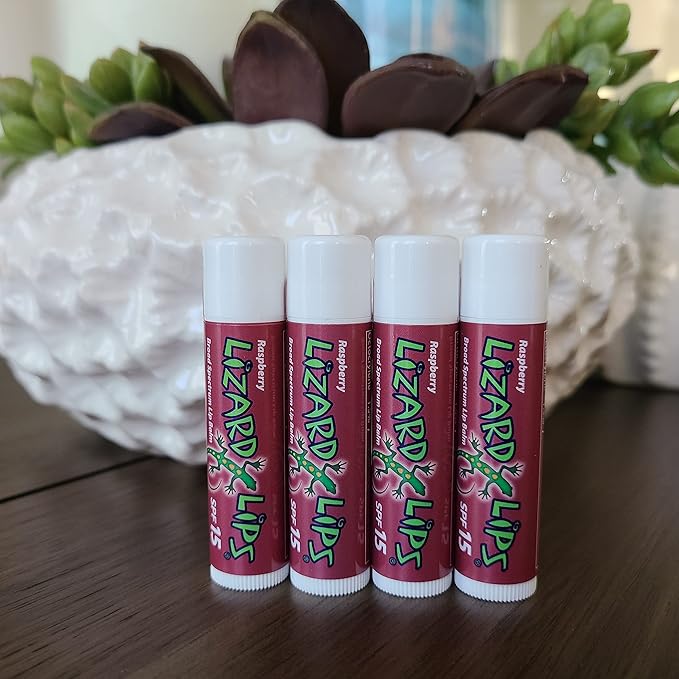 Lizard Lips SPF 15 Lip Balm (Raspberry)-Velvo Beauty