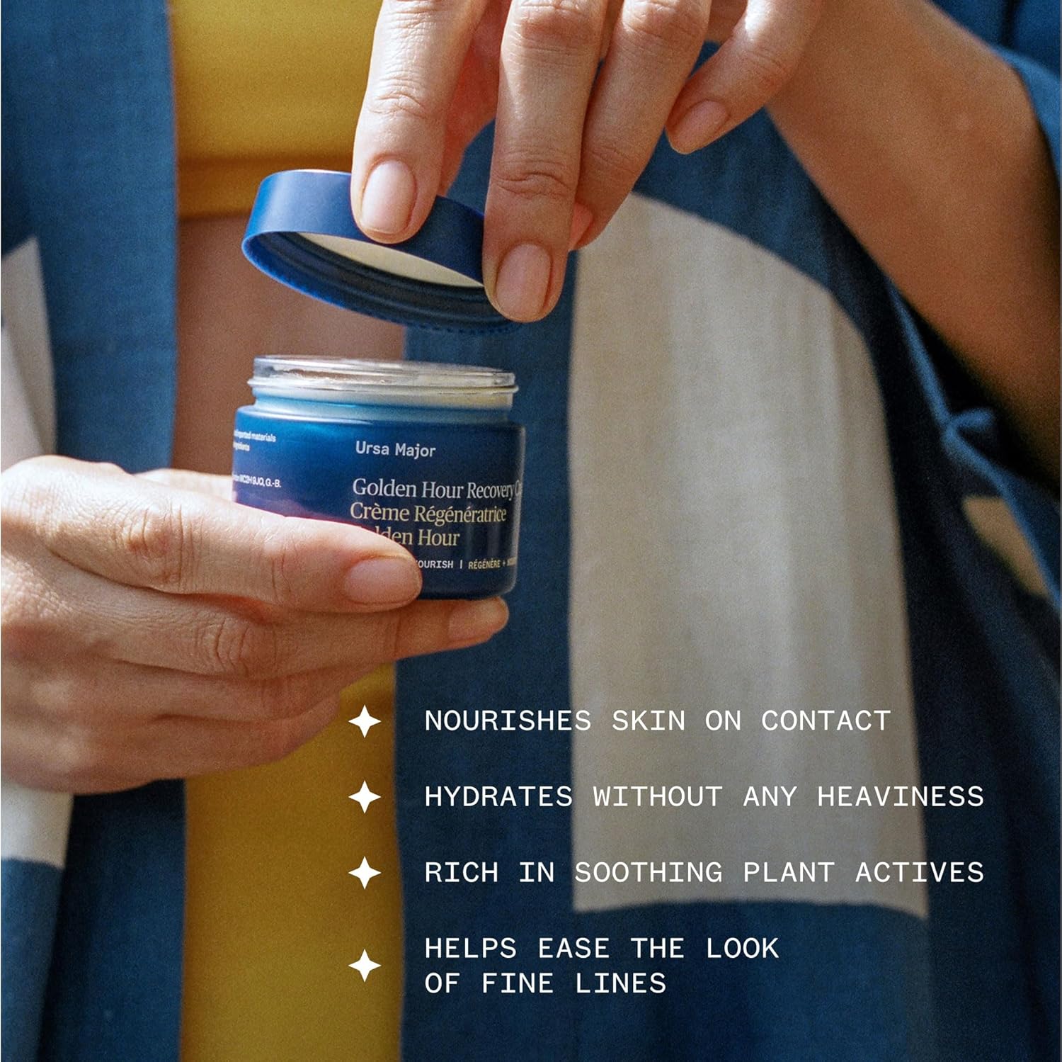 Ursa Major Golden Hour Face Moisturizer | Vegan Recovery Cream for Daily Facial Moisturizing | Repair & Hydrate | Natural Formula for All Skin Types | Cruelty Free & Non-Toxic 1.57 oz-Velvo Beauty