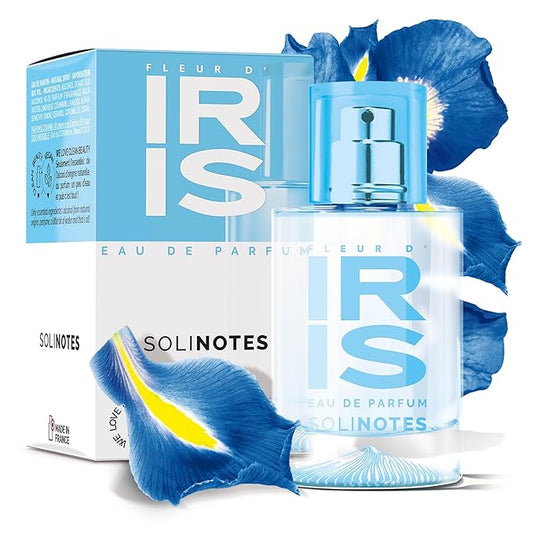 SOLINOTES Iris Blossom Perfume for Women - Eau De Parfum | Delicate Floral and Soothing Scent - Made in France - Vegan - 1.7 fl.oz-Velvo Beauty