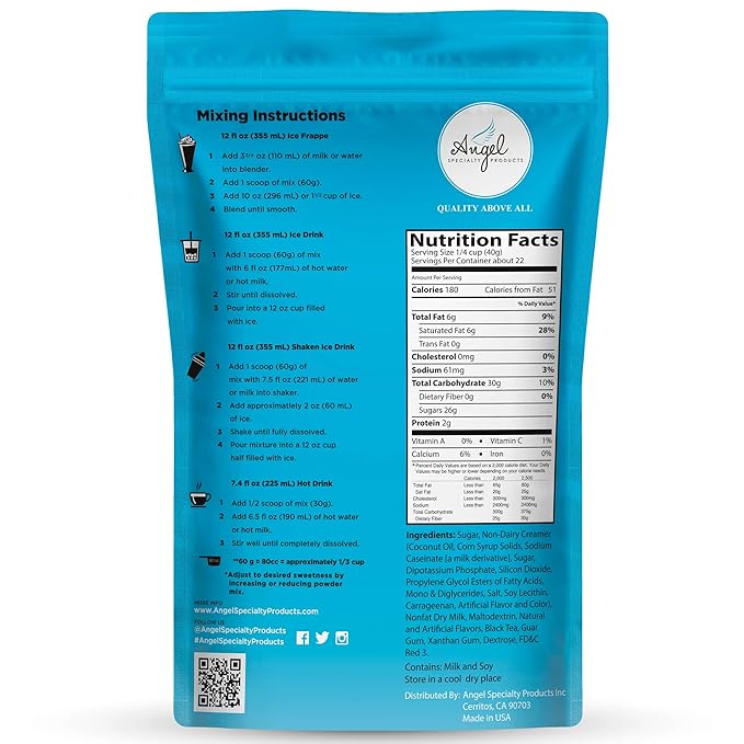 Sakura Latte Blended Crème by Angel Specialty Products [2 LB] [22 Servings]-Velvo Beauty