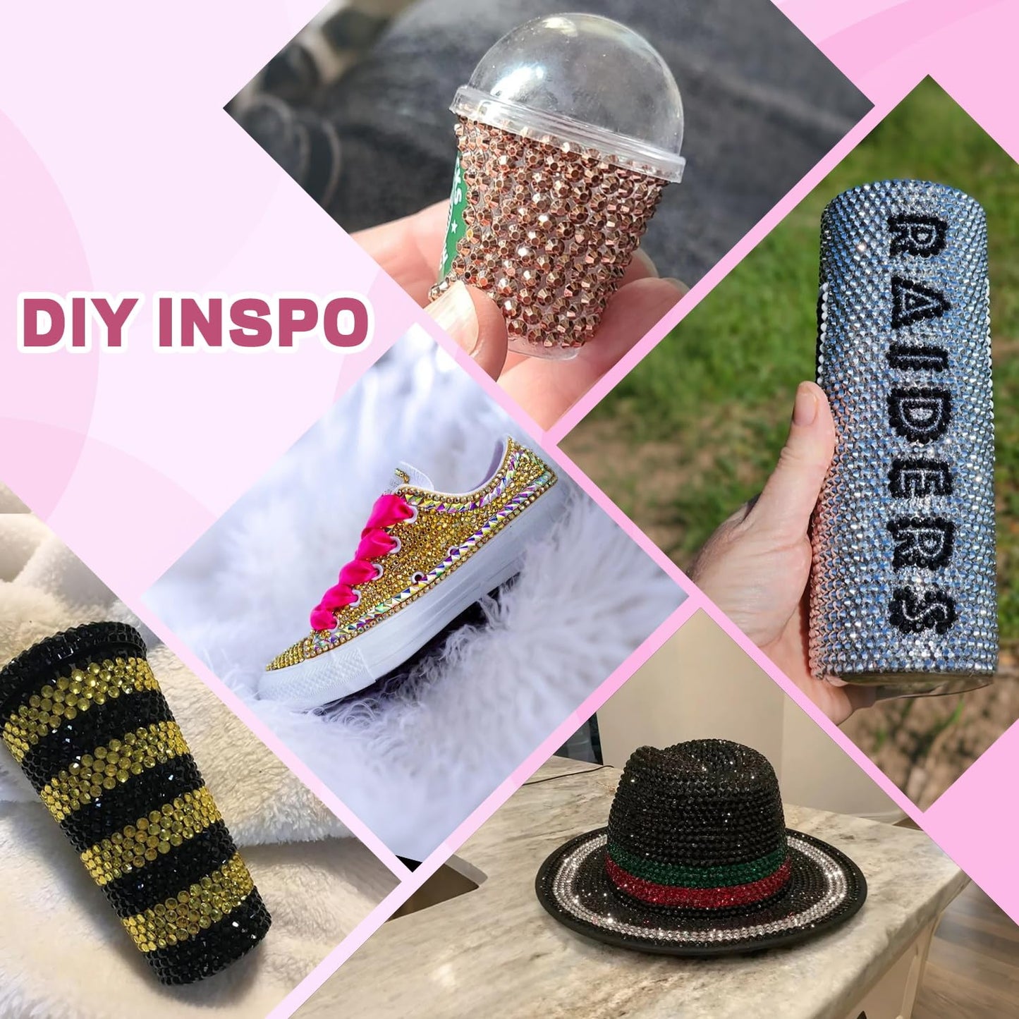 20000Pcs Metallic Rhinestones for Bedazzling with 1Pcs B7000 Jewelry Glue, Resin Rhinestones for Crafting Crafts DIY, Bedazzler Kit Gems for Clothing Shoes Tumblers Nail Art Assorted Size 3/4/5/6mm-Velvo Beauty